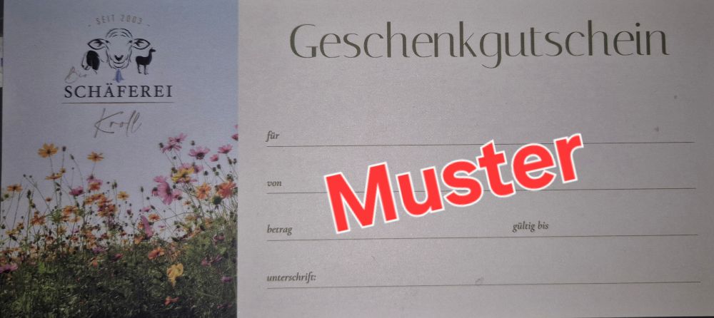 Gutschein Muster